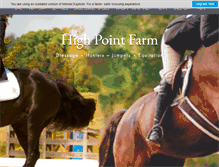 Tablet Screenshot of highpointfarm.org